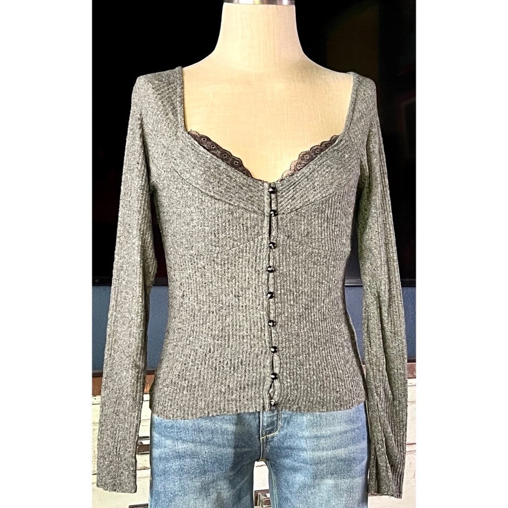 Anthropologie Grey Cardigan S - Picture 1 of 10